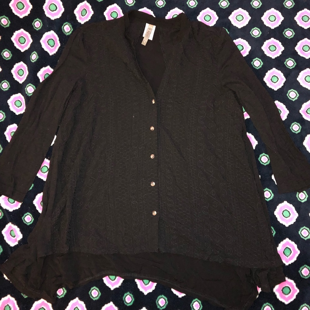XCVI Black Blouse